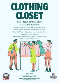 April Clothing Closet